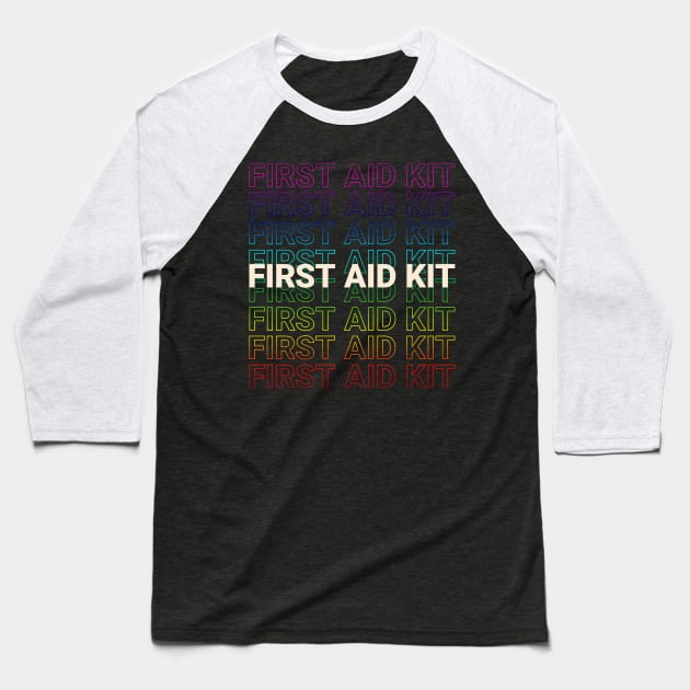 First Aid Kit Kinetic Style Baseball T-Shirt by car lovers in usa